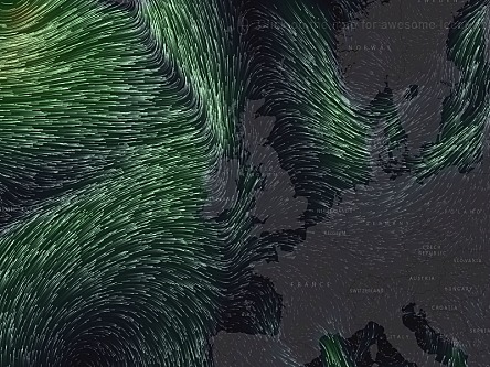 Live weather map is the definition of beautiful data