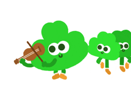 Google reveals dancing shamrocks in animated doodle designed by an Irishman