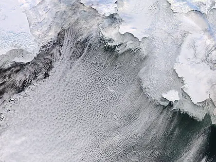 Gigglebit: Cool cloud formations over the Bering Sea (photo)