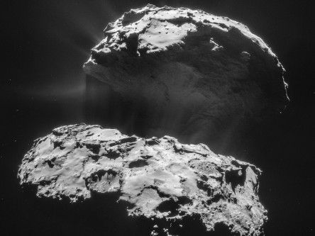 Rosetta probe returns lovely Valentine’s Day close-ups of comet