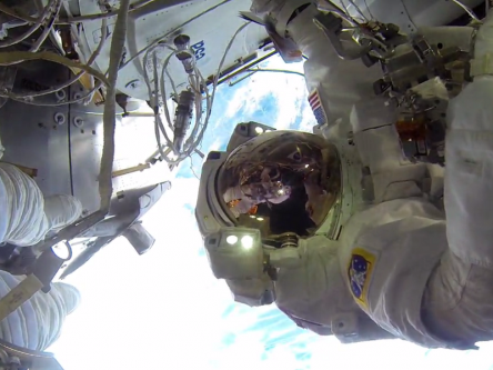 Sit back and watch GoPro footage of ISS astronauts during spacewalk