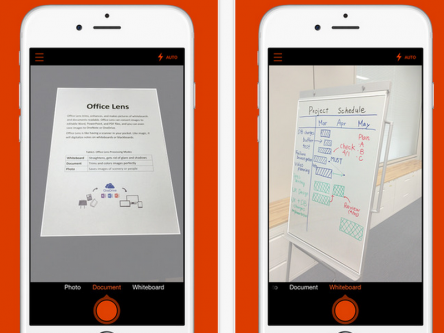 Microsoft releases popular Office Lens app to iPhone and Android platforms