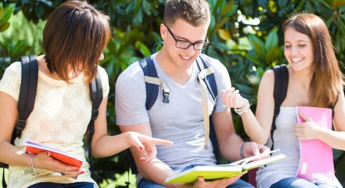 CAO: group of happy students