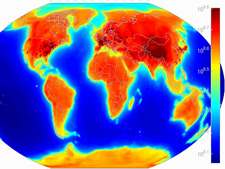 A radioactive map of our beautiful blue planet