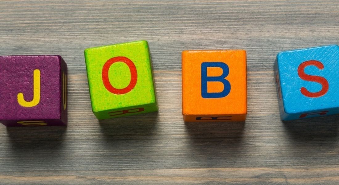 Data science: blocks spelling out jobs