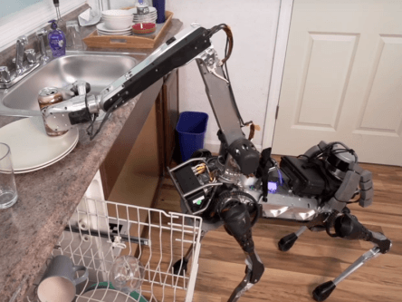 SpotMini robot is like a dog that cleans your dishes