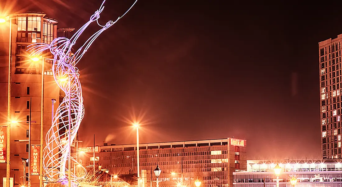 Crossvale Belfast at night