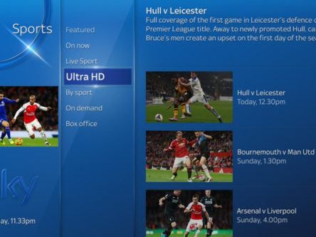 Sky to launch Ultra HD just in time for the Premier League kick-off