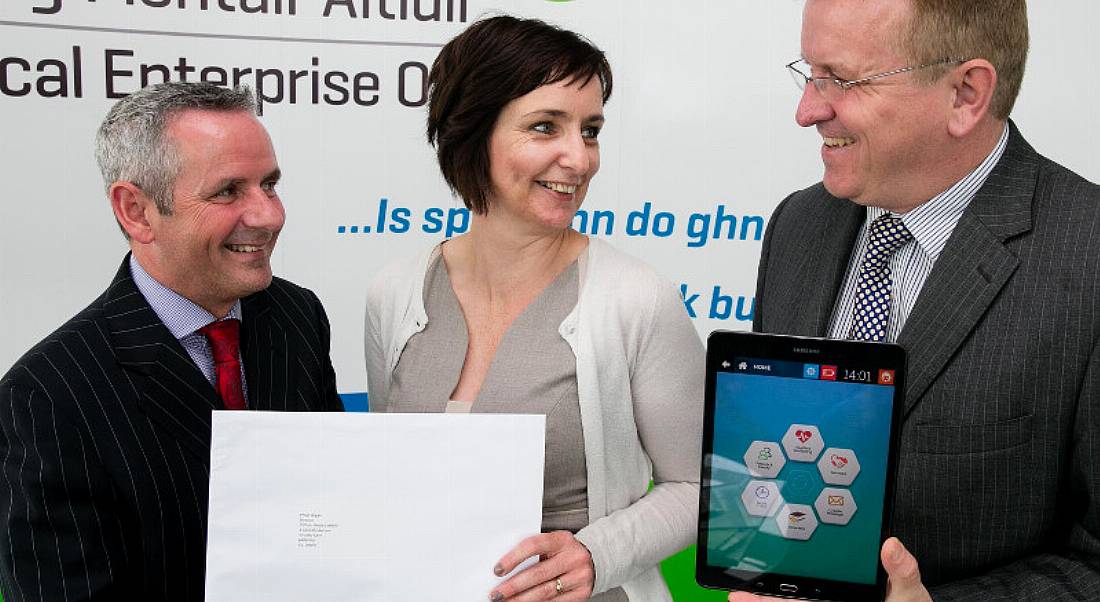 Pictured at the Fingal LEO announcement were (l-r) Paul Reid, chief executive of the organisation, Siobhan Maughan of Cliffrun Media and Oisin Geoghegan, head of enterprise at Fingal LEO, via Orla Murray/ Ark Photography