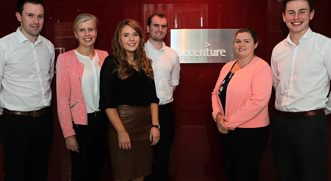 Participants and organisers Accenture-DCU STEM internship programme