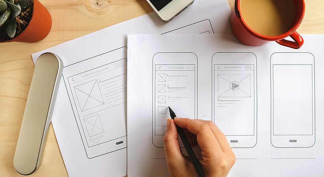 UI/UX design wireframing