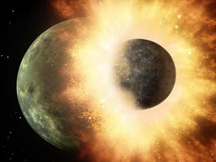 Planetary collision likely source of Earth’s carbon