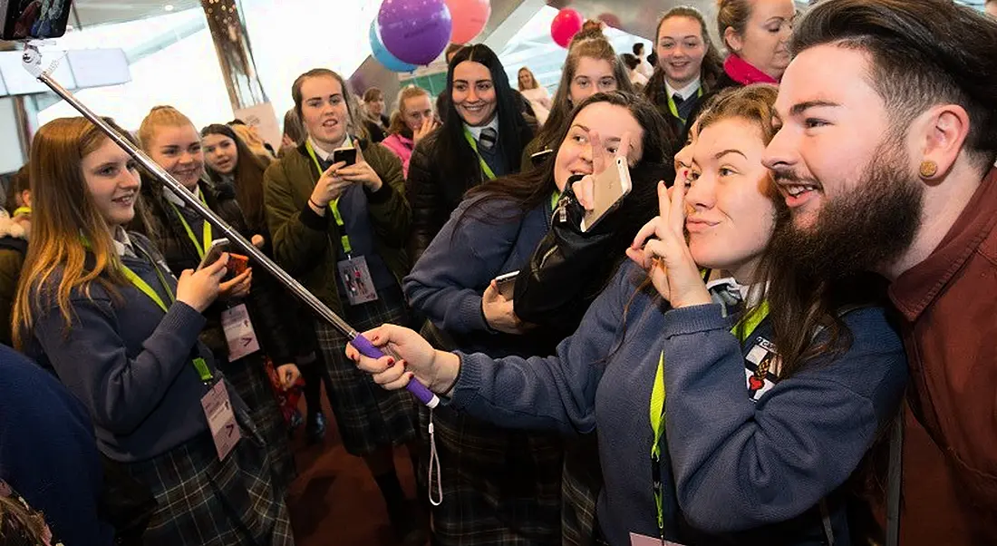 Cian Twomey at the Girls in STEM event