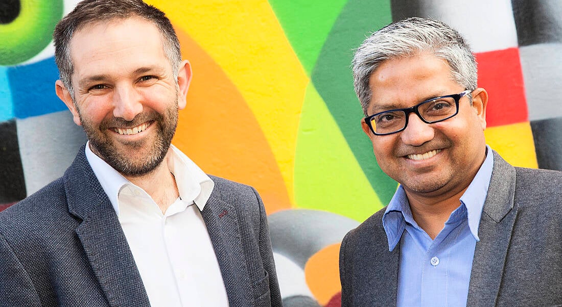 From left: Monsoon Consulting CMO Stephen Kenealy and CEO Bharat Sharma. Image: Tony Kinlan