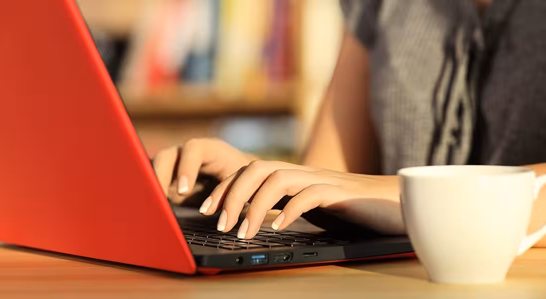 Student at laptop