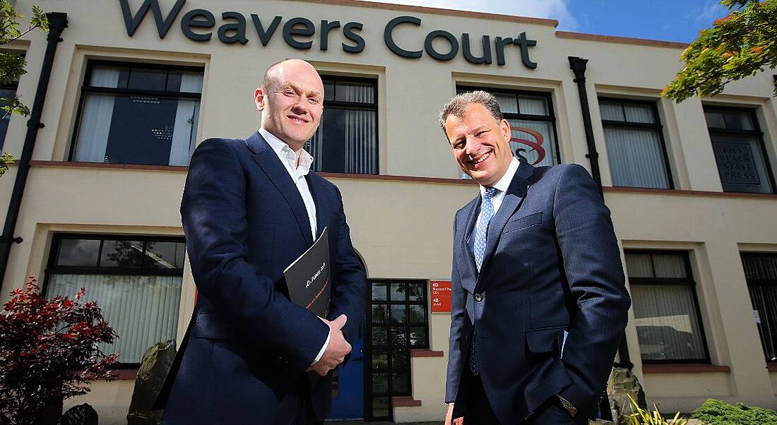 Darren Burrows, Funds-Axis, and Jeremy Fitch, Invest NI. Image: Invest NI