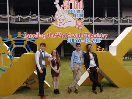 Three students equal record Irish haul for bronze at International Chemistry Olympiad