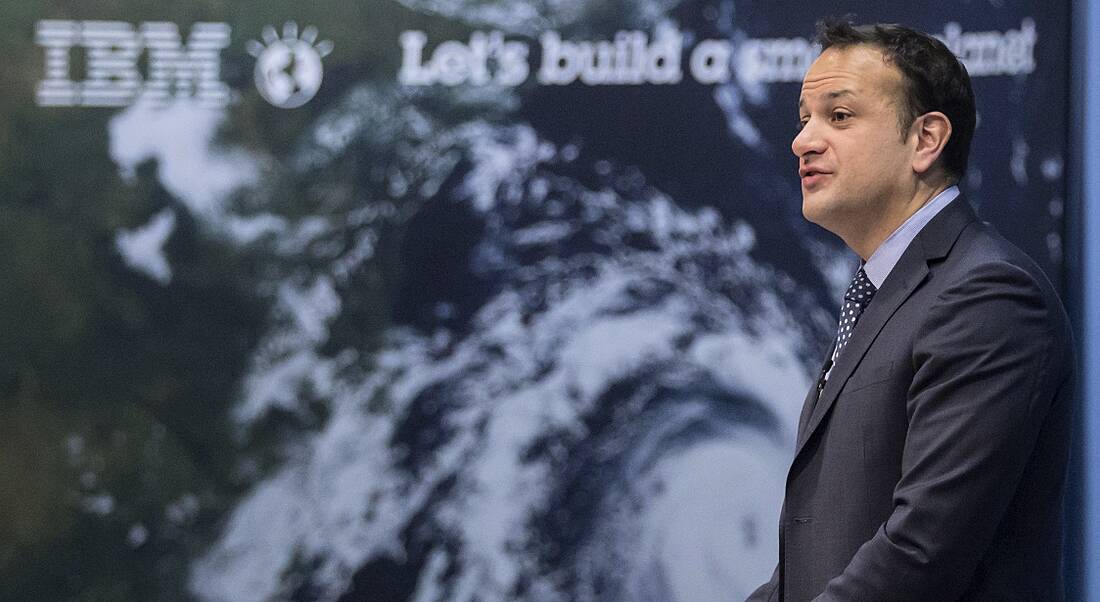 An Taoiseach Leo Varadker IBM