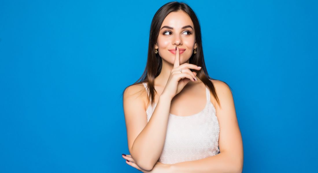 Woman with finger on lips because she has a secret and the secret is the Limerick city's star is on the rise