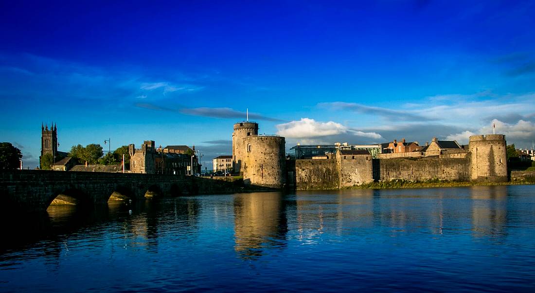 King John's Castle and Thomond Bridge in Limerick