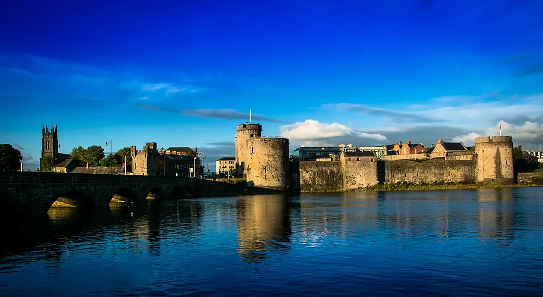 King John's Castle and Thomond Bridge in Limerick