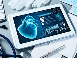 Medtech concept depicted by a stethoscope on a keyboard