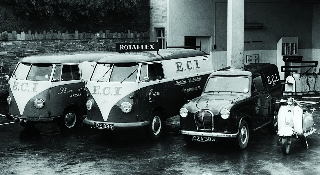 Original ECI vehicle fleet from the 1960s. Image: ECI