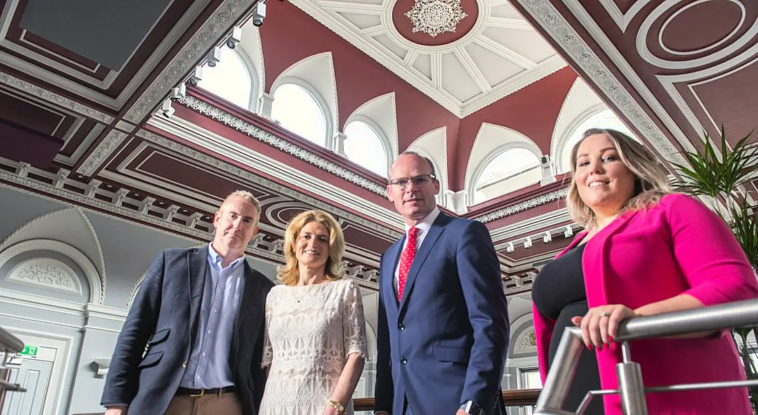 Pictured were: Joel Crouch, Eventbrite general manager UK & Ireland; IDA executive director Mary Buckley; Tánaiste Simon Coveney, TD; and Amanda Darmody Eventbrite site lead, Cork. Image: Michael Mac Sweeney/Provision