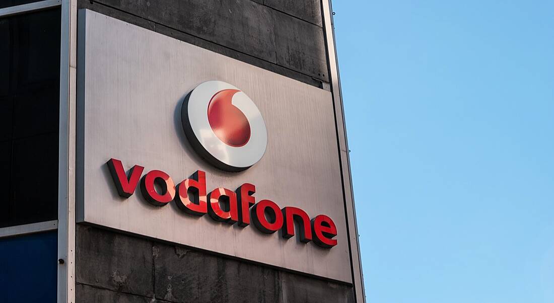 Vodafone logo. Image: r.classen/Shutterstock.