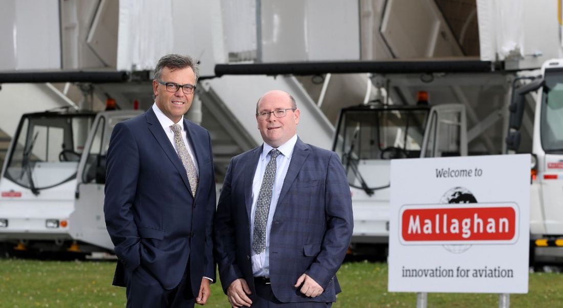 From left: Alastair Hamilton, CEO, Invest NI and Ronan Mallaghan, CEO, Mallaghan Engineering. Image: Press Eye Photography