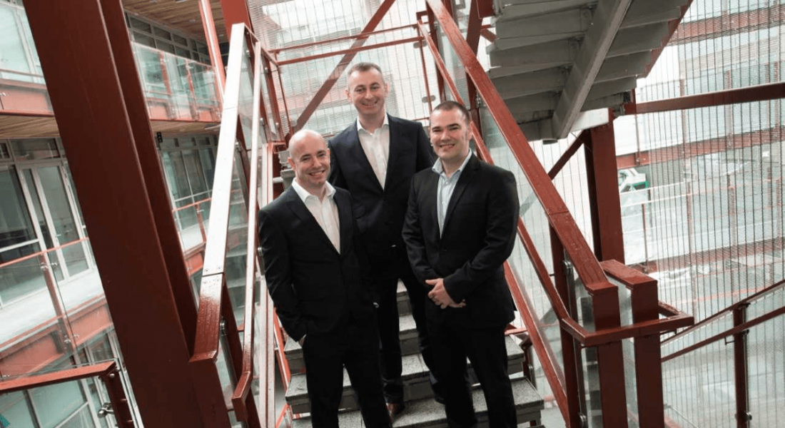 Pictured from left: COO Paul Casey, CEO Cillian McCarthy and CTO Rob Norton, Paradyn. Image: Steve Langan