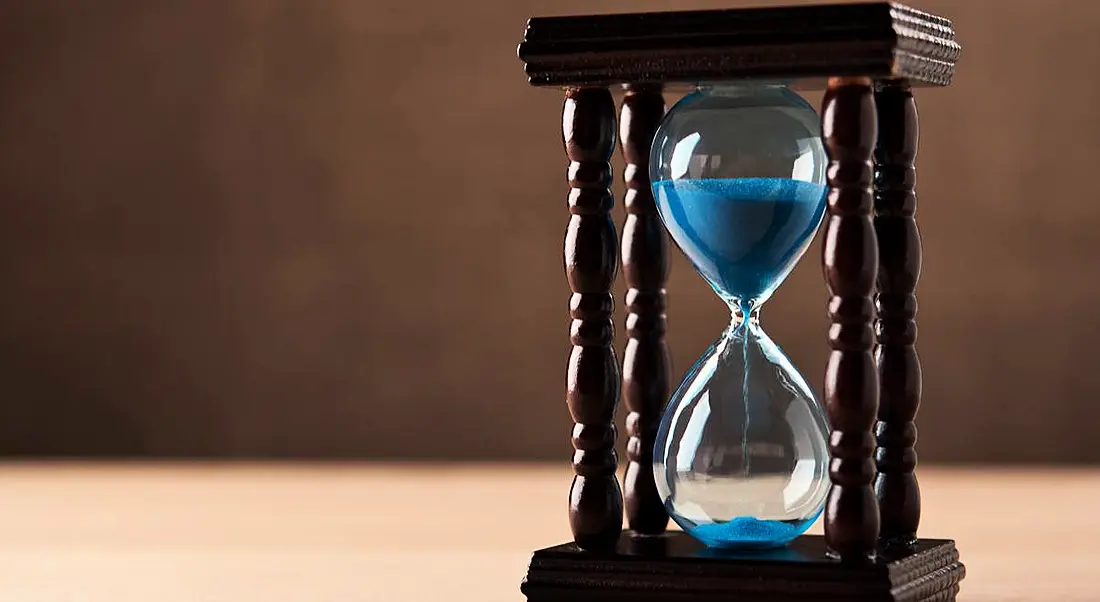 An hourglass showing the slow recruitment process that could cause companies to miss out on top talent.