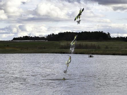 Behold, a successfully tested flying submarine drone