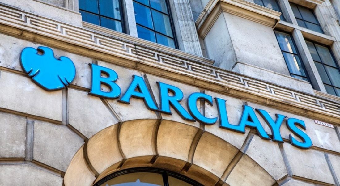 The sign for a Barclays Bank outlet on Fleet Street in London.