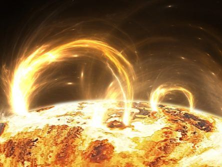 Arrival of sun ‘terminators’ triggers plasma tsunamis and birth of sunspots