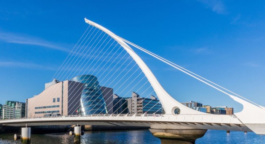 The Samuel Beckett Bridge in Dublin.