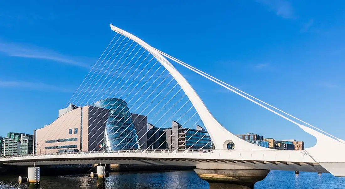 The Samuel Beckett Bridge in Dublin.