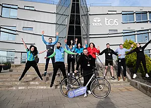 TCS Health and Fineness with Letterkenny Chamber member -   from left are Stephen Campbell,  Fiona Murphy, Citadel Gymnastics, Emmett Rushe, Maria Rushe, Rushe Fitnes,, Maria Shields, Letterkenny Chamber, Gavin Hunter, Letterkenny Bikes, Toni Forrester, Letterkenny Chamber, ??????? , TCS, Christopher Lynch, TCS, James Gallagher and Tara Walsh, Aura. Photo - Clive Wasson