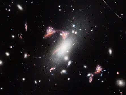 Webb spots cosmic question mark in a galaxy cluster