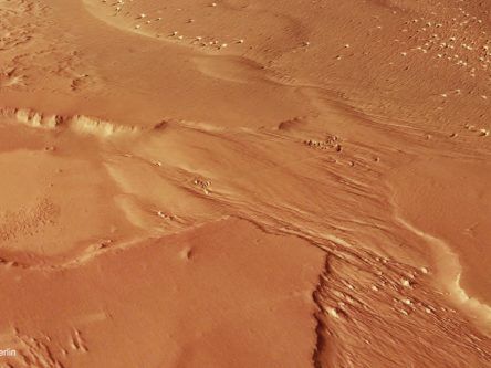 Red Sea worth of water buried near Mars equator?