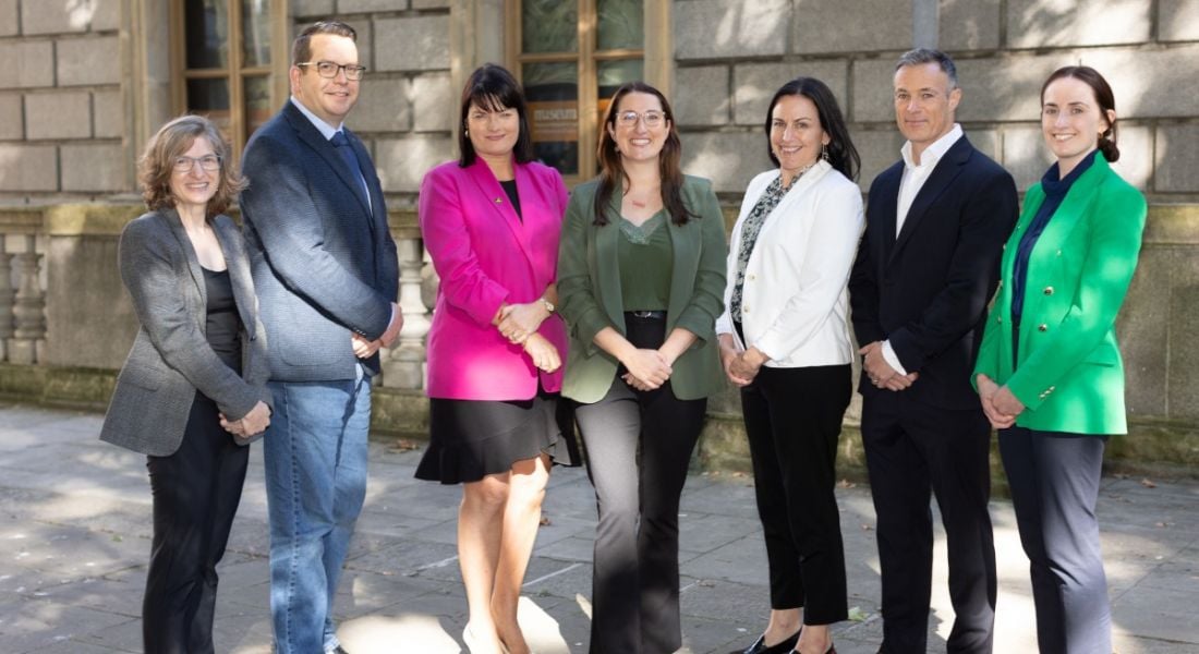 Members of Irish Government and the Expel team.