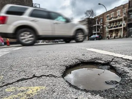 Researchers propose eco-friendly pothole fix using unlikely material