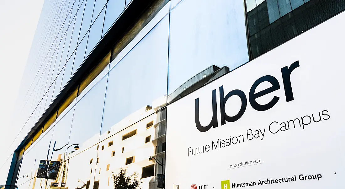 The future Uber headquarters in a new building in the Mission Bay District, San Francisco.