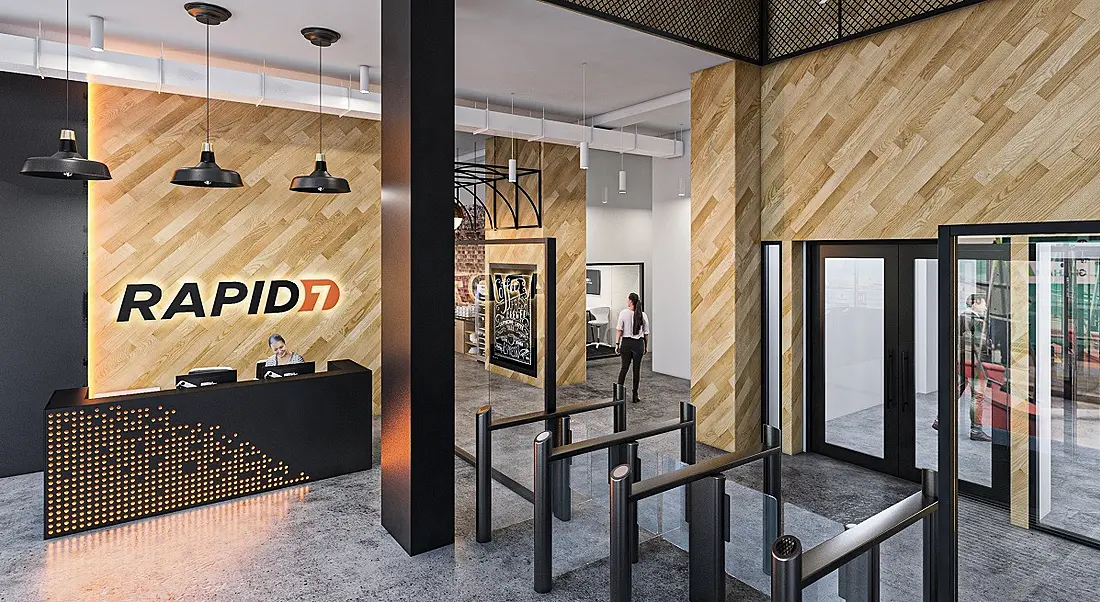 3D render of the new Rapid7 Belfast office.