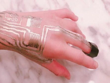 Sensor printed on skin without heat called a ‘profound’ breakthrough