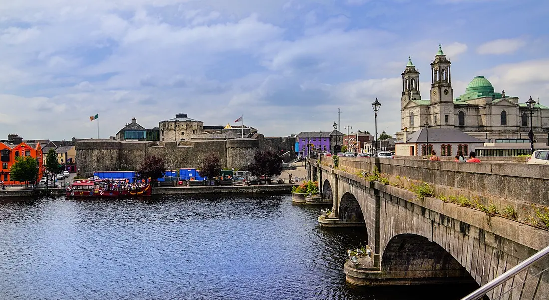 Photo of Athlone city in Co Westmeath on a bright day.