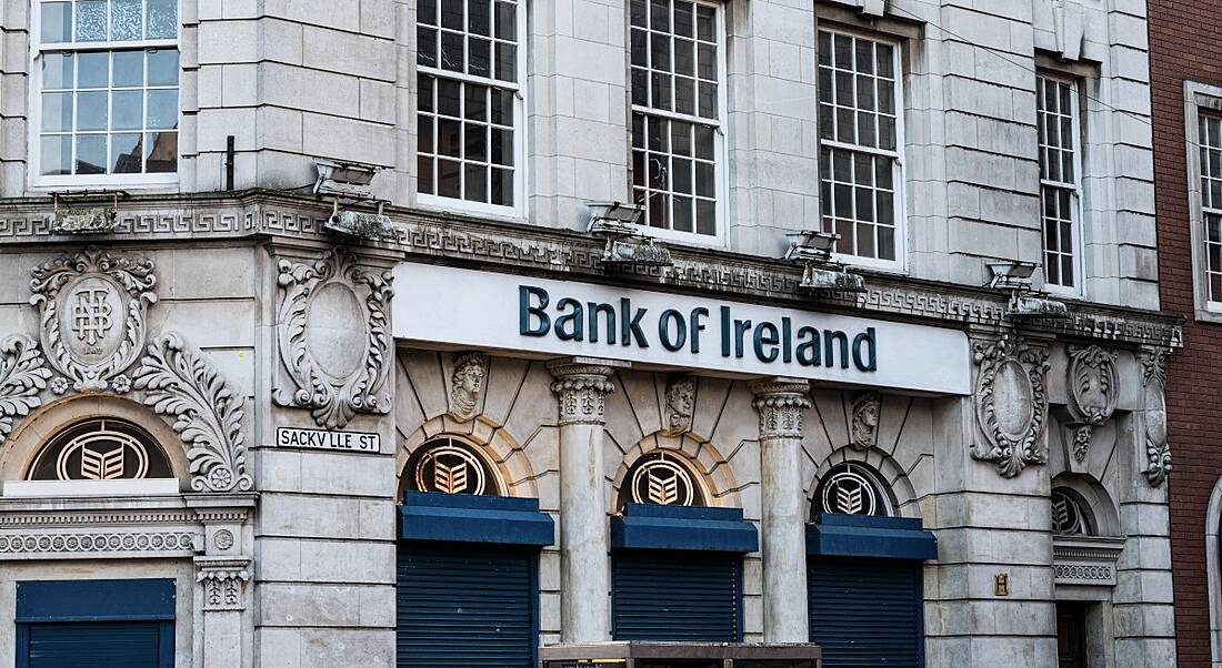 A Bank of Ireland building.