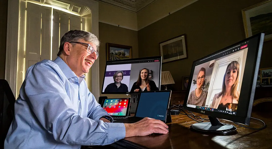 Employees from Arkphire, Citrix and Dell Technologies are chatting over a video call.