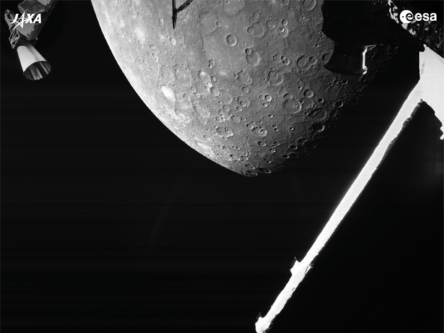 BepiColombo says hello to Mercury and snaps its first pictures of planet