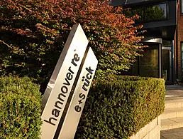 The Square logo on a tall signpost outside its office in California.